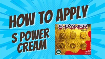 How to apply s power cream